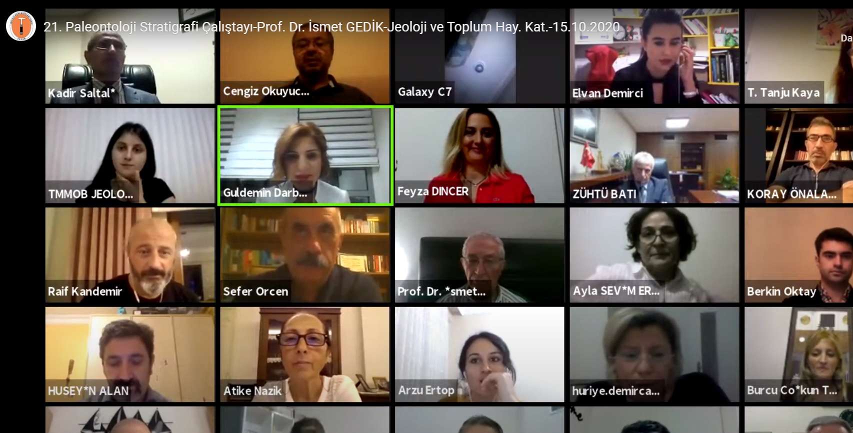 21. Paleontoloji Stratigrafi Çalıştayı Başladı