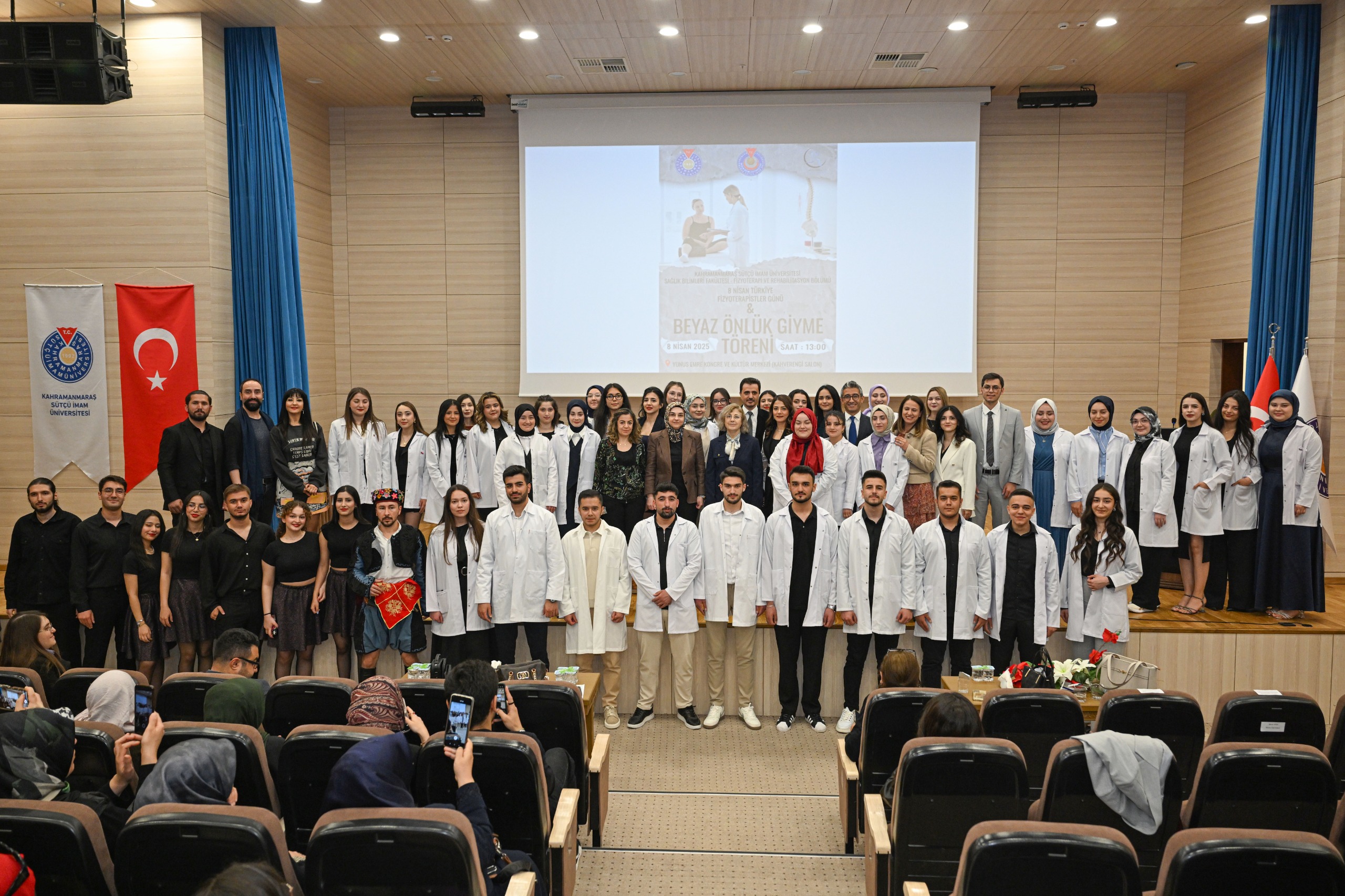 KSÜ'de Fizyoterapistler Günü ve Beyaz Önlük Giyme Töreni Coşkuyla Kutlandı