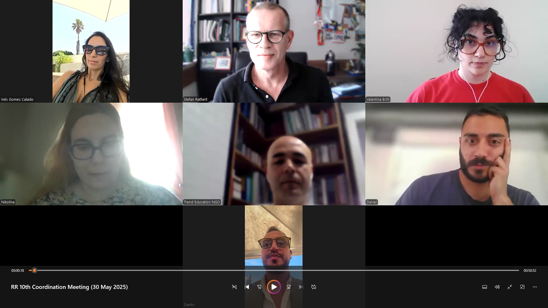 “Dayanıklı Müdahaleciler: Doğal Afetler Sonrasında Görevli Personel İçin Psikolojik Dayanıklılık ve Destek” Projesinin Onuncu Çevrim İçi Koordinasyon Toplantısı Gerçekleştirildi