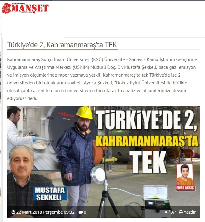 Türkiye'de 2, Kahramanmaraş'ta Tek