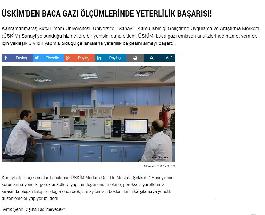 ÜSKİM'de Baca Gazı ölçümlerinde Yeterlilik Başarısı