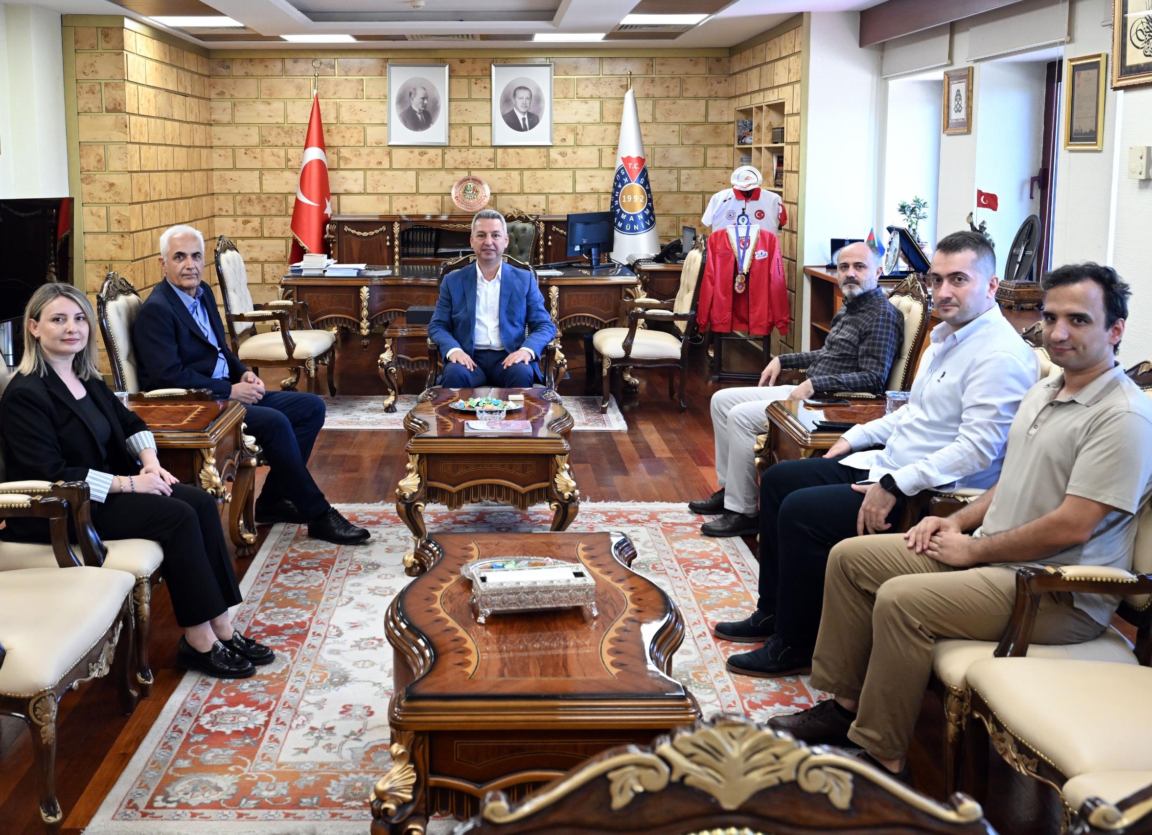 KSÜ, ÜSKİM ve Kahramanmaraş Havacılık ve Uzay Sanayi Arasında İş Birliği Görüşüldü