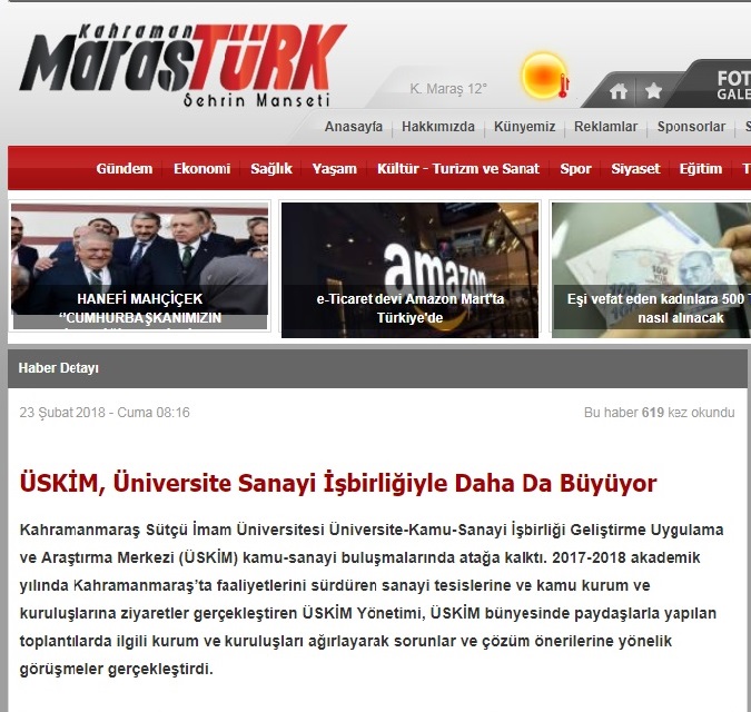 ÜSKİM Üniversite Sanayi İşbirliğiyle Daha Da Büyüyor