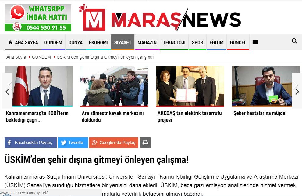ÜSKİM'den Şehir Dışına Gitmeyi Önleyen Çalışma